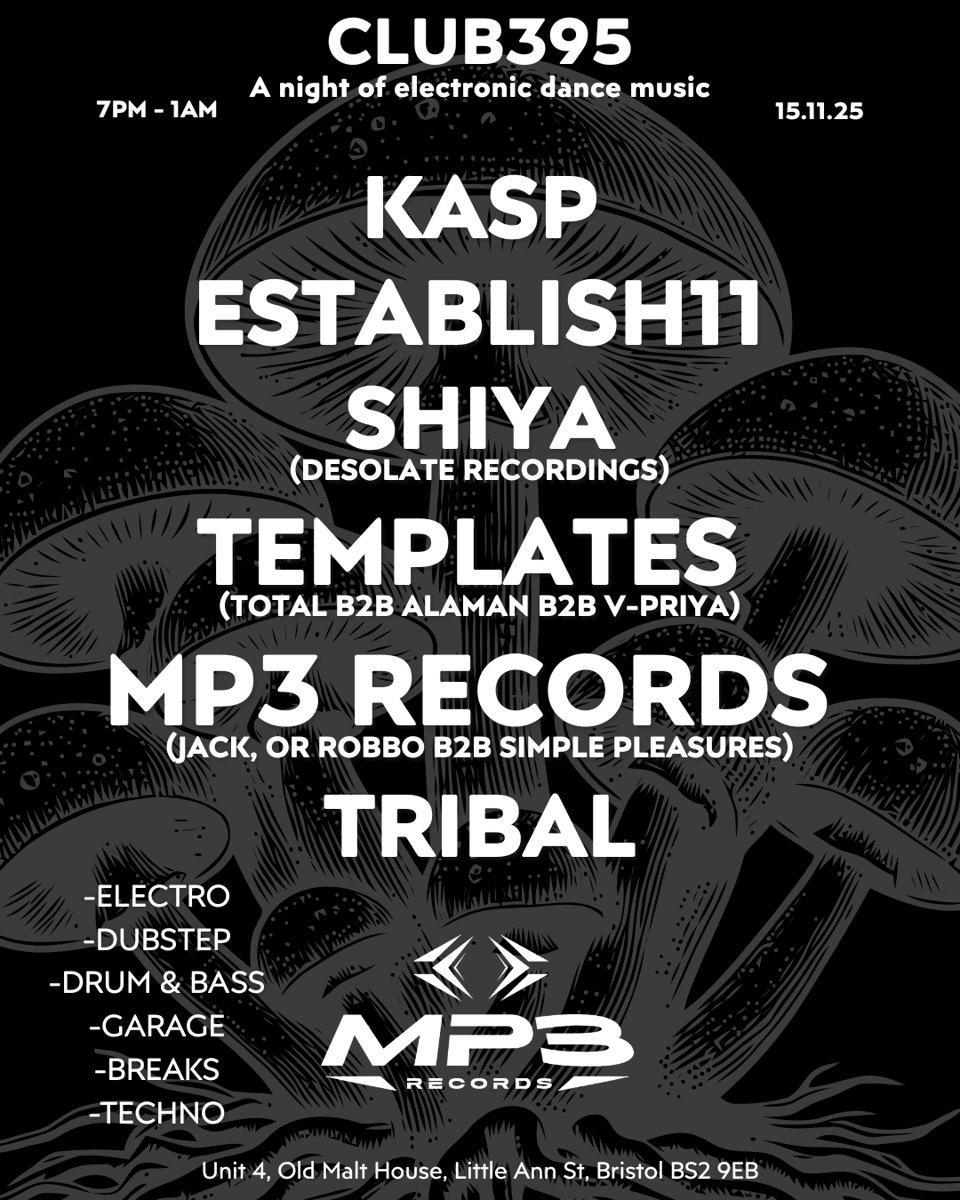 MP3 Records X CLUB395 poster